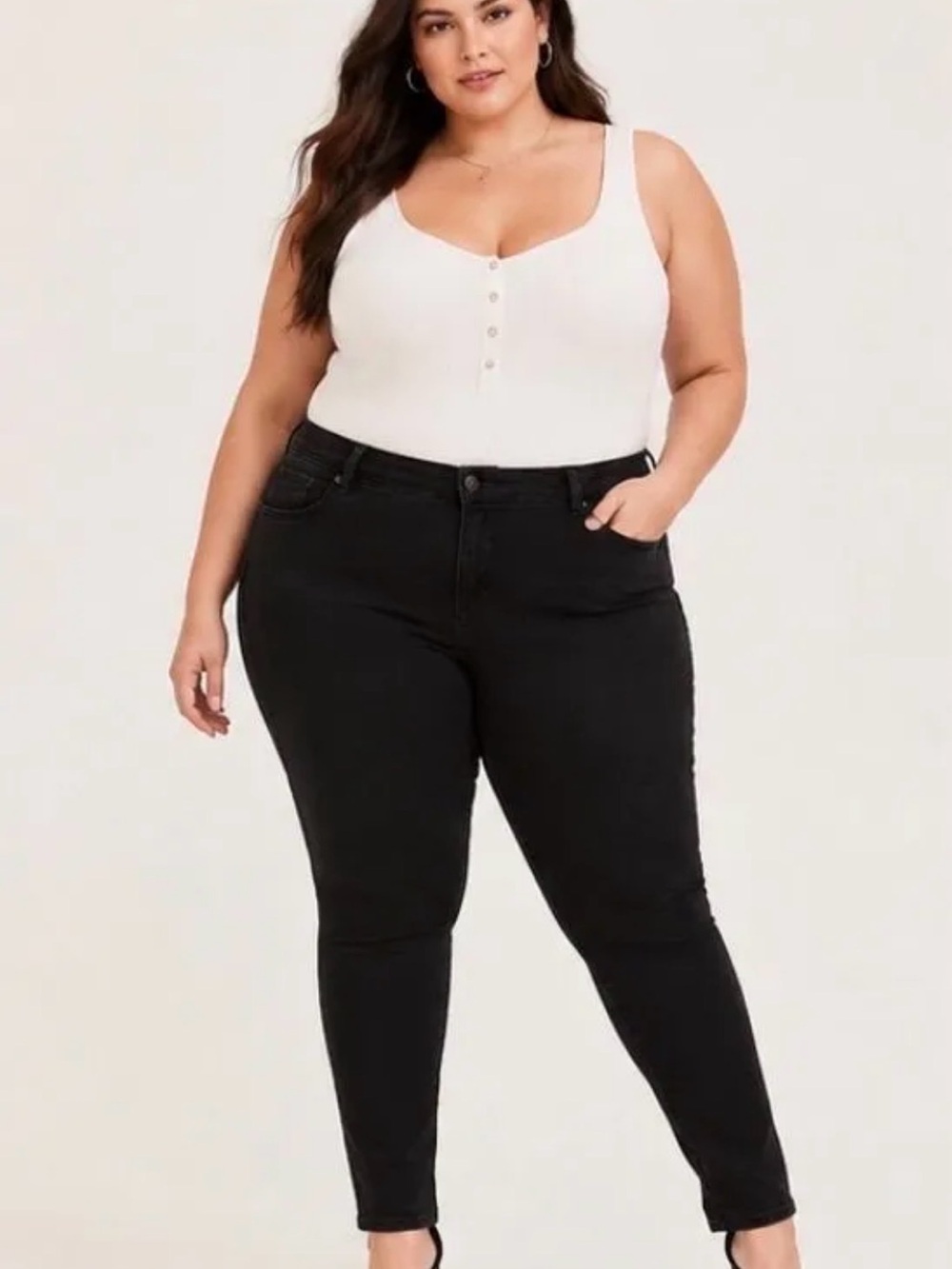 Torrid Plus Size Black Skinny Jeans - Classic High-Rise